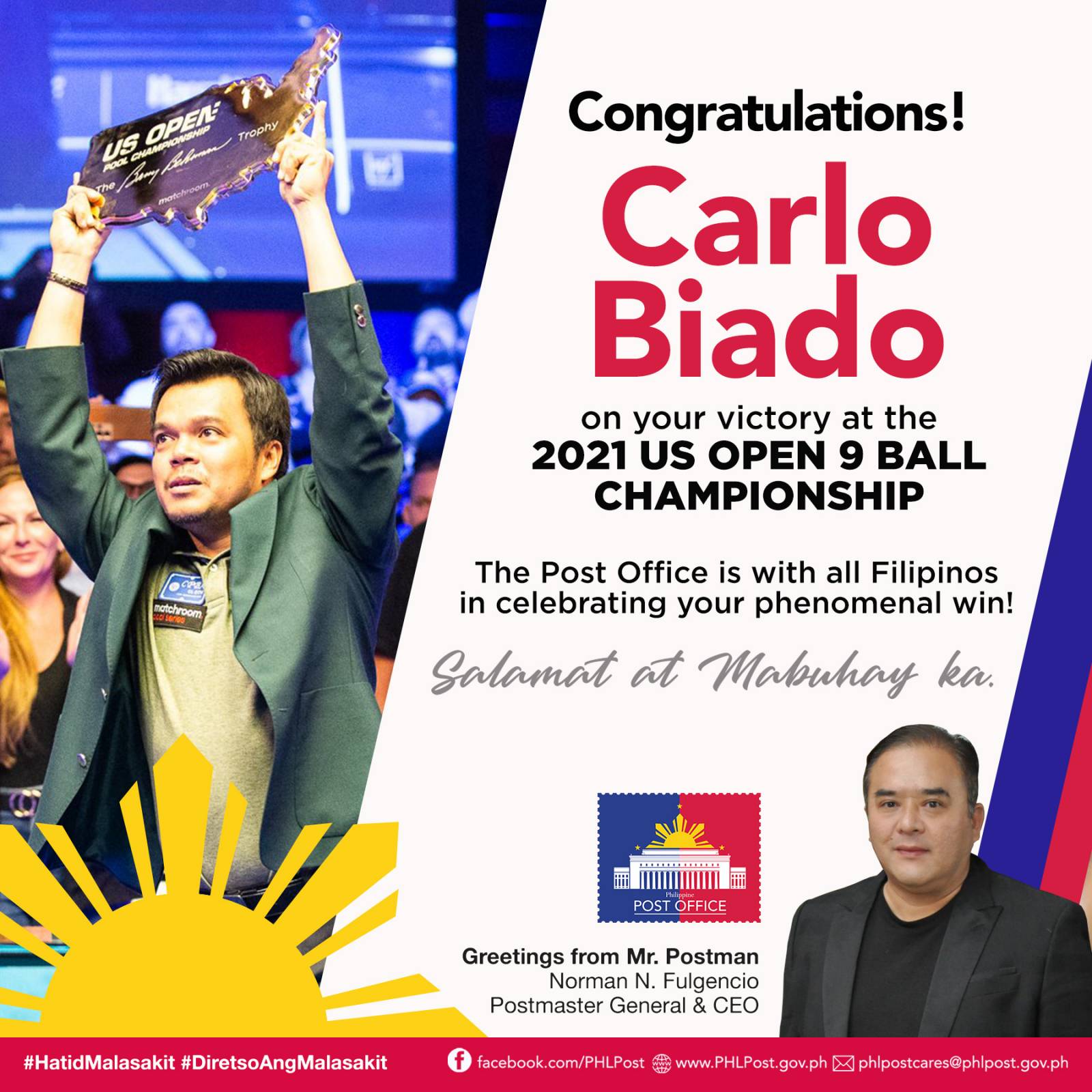Congratulations Carlo Biado