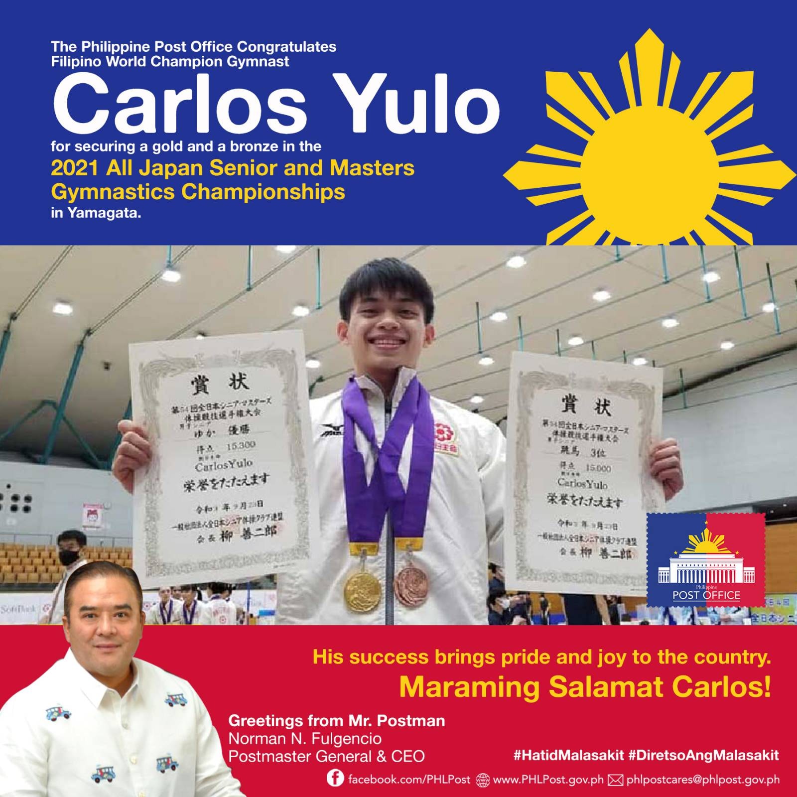 Congratulations Carlos Yulo