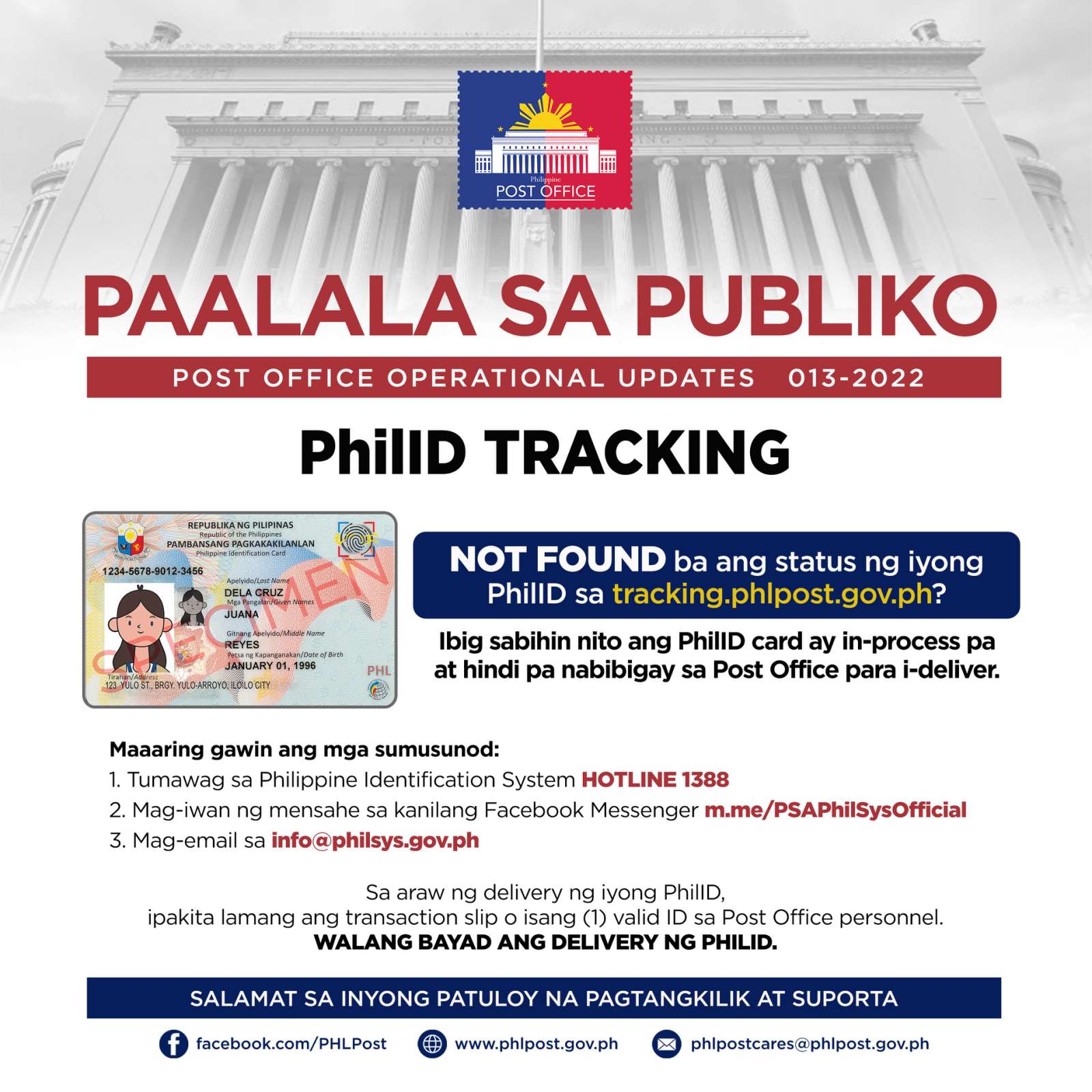 PhilID Tracking