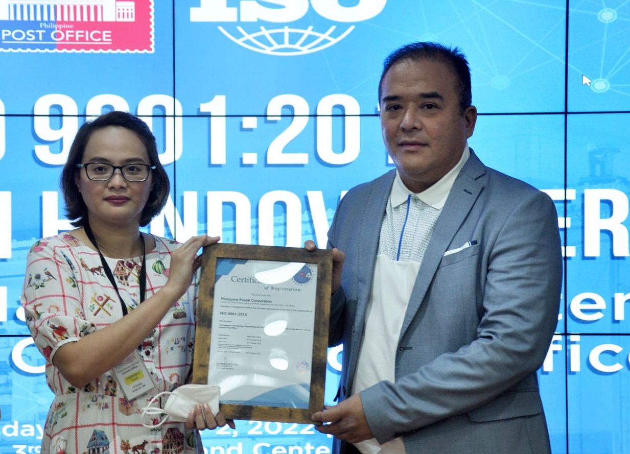 Manila Central Post Office Receives ISO Certification