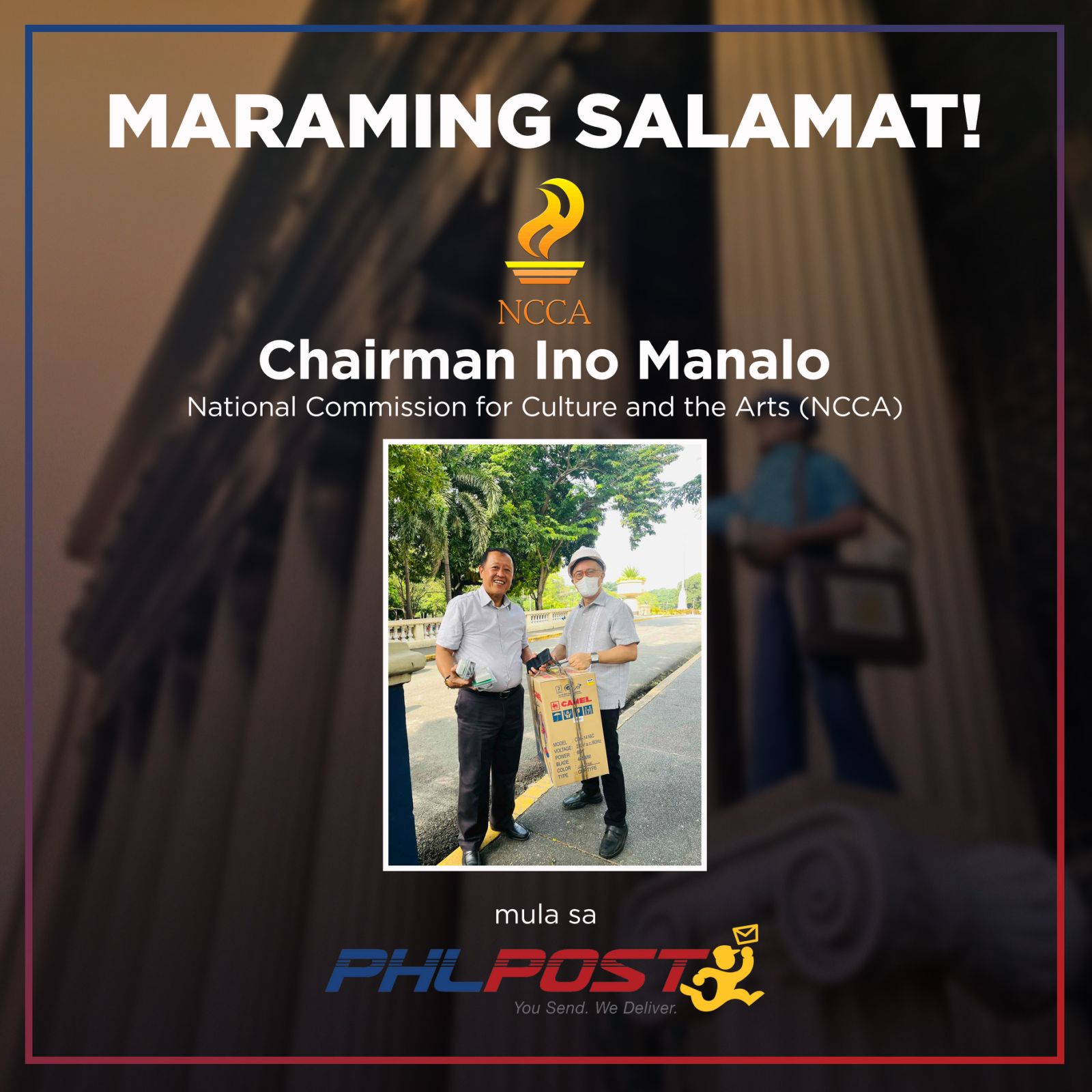 MARAMING SALAMAT NCCA Chairman Ino Manalo