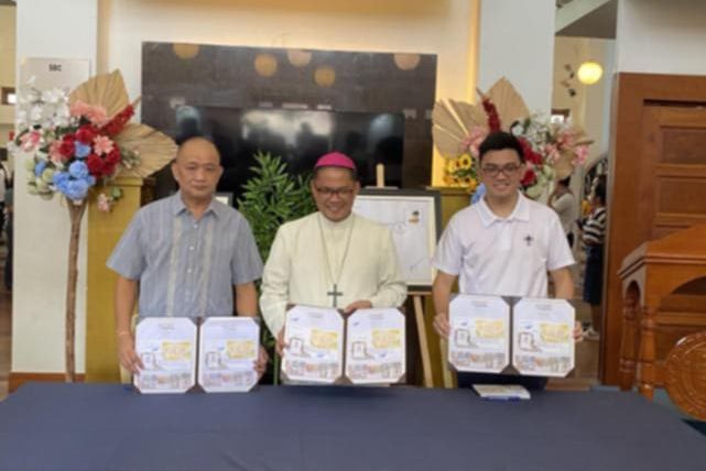 World Record Holder of Pope Stamp Collections by a Filipino on display at Lipa City Cathedral