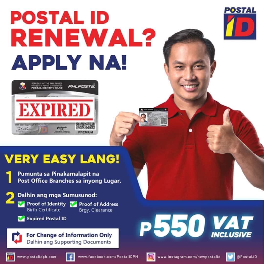 Paano magrenew ng Postal ID?