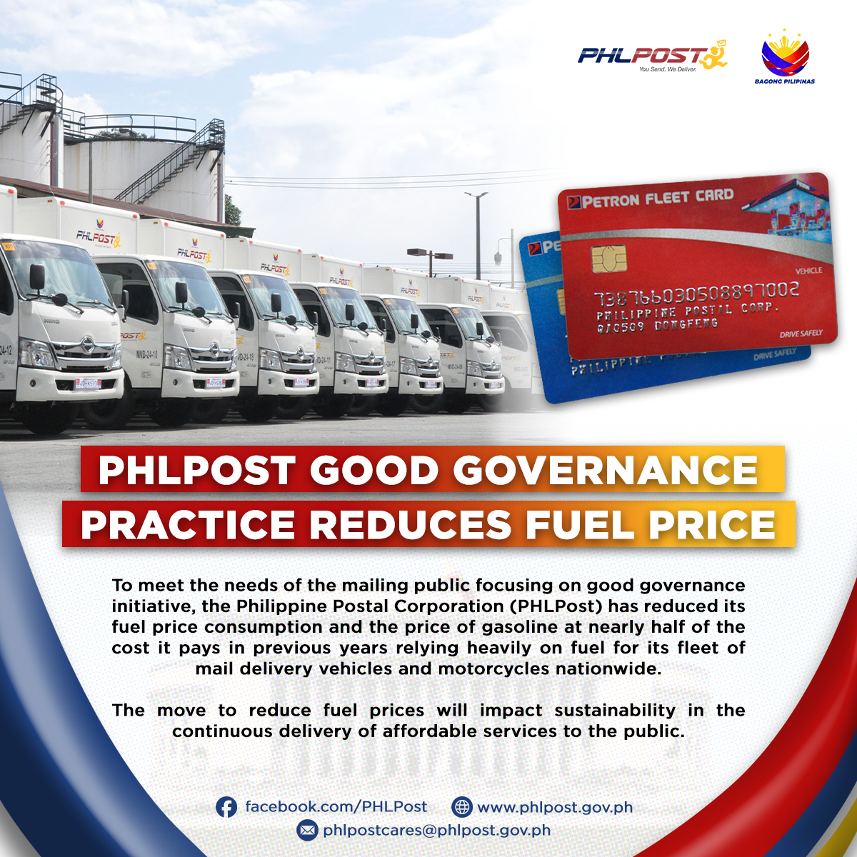 PHLPost good governance practice reduces fuel price