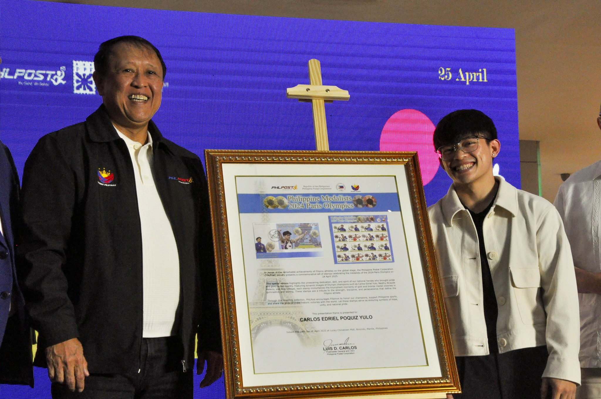 PHLPost unveils Philippine Festival, Carlos Yulo Stamps