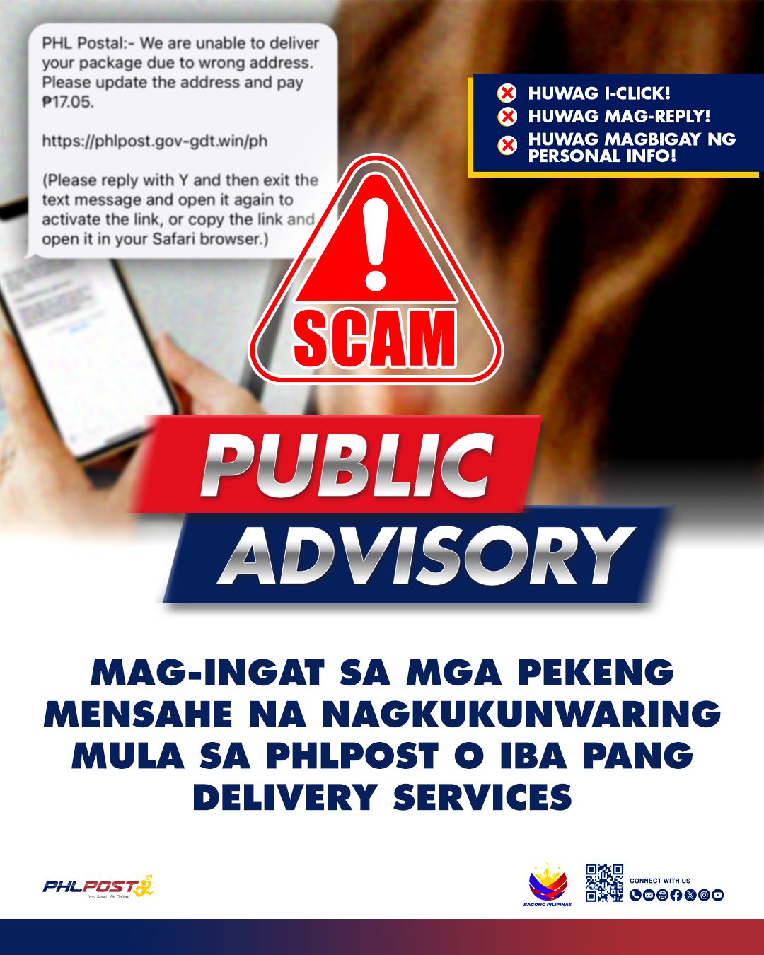 PHLPost, nagbabala sa nagpapakalat ng pekeng mensahe gamit ang PHLPost